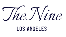 Logo of 'The Nine Los Angeles' with elegant font on a white background